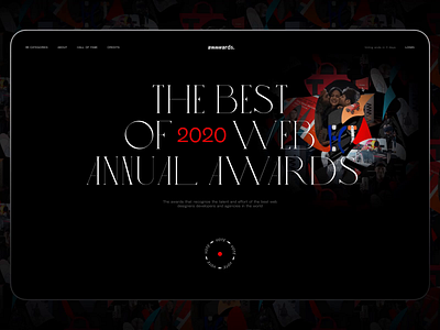 Annual Awwwards 2020: Home Page animation awards awwwards design design studio graphic design home page home page design interaction interactions interface ui user experience ux voting web web design web interaction website website design