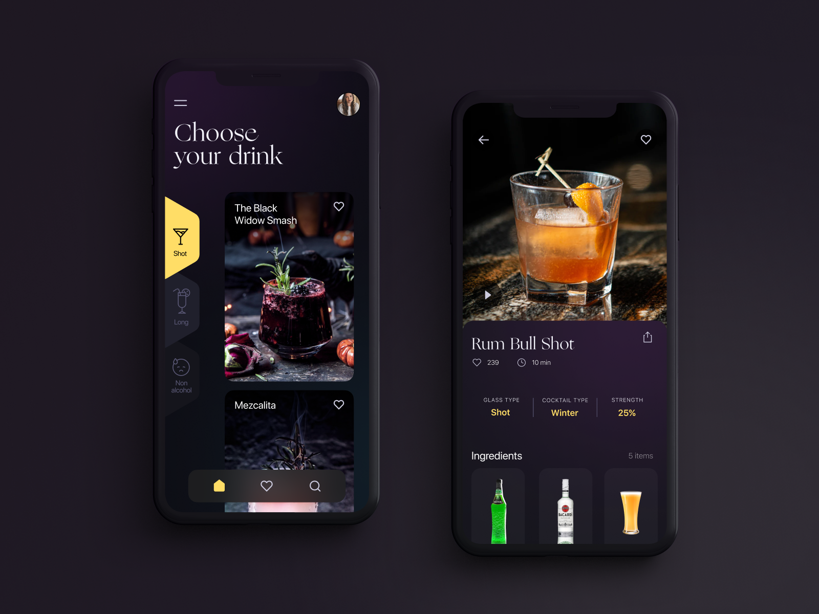 Drink Guides App by tubik on Dribbble