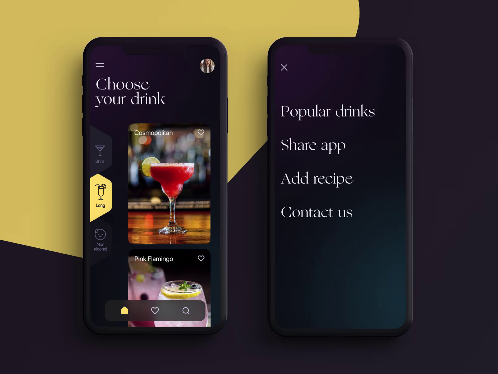 Drink Recipes App by tubik on Dribbble