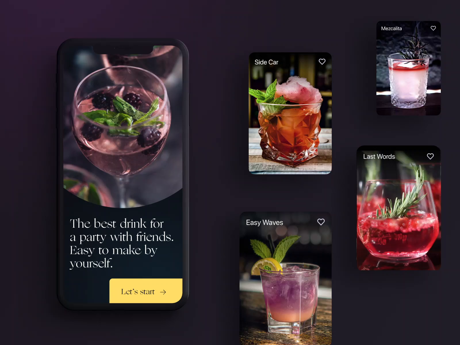 Drink Recipes App Design by tubik on Dribbble