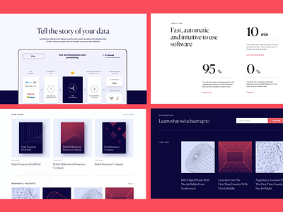 Synthesized Web Design animation branding data data visualization design design studio graphic design interaction interface motion design ui user experience ux web web design web marketing web pages website website design website pages