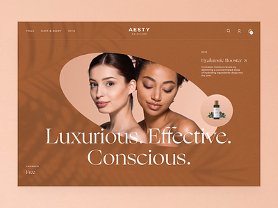 Cosmetics Ecommerce Home Page branding scroll animation web marketing beauty care beauty cosmetics ecommerce home page user experience user interface web design website web interaction design studio interface ui ux graphic design design
