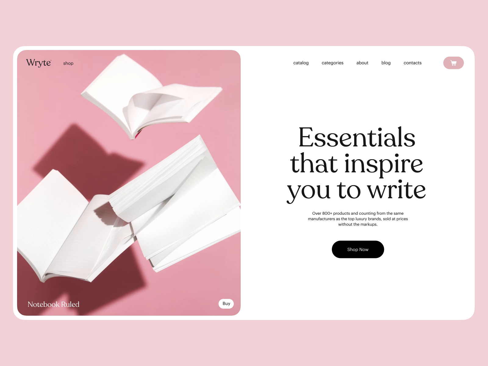 Stationery Store Website Page by tubik on Dribbble