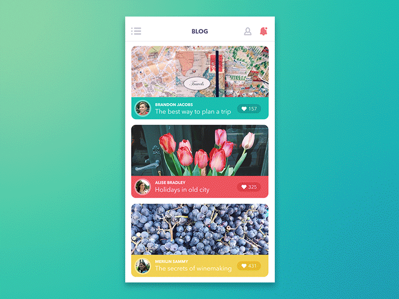 GIF Animation of an App by tubik UX for tubik on Dribbble