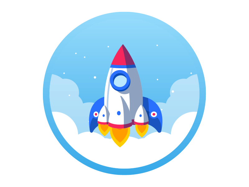Rocket Animation by tubik on Dribbble