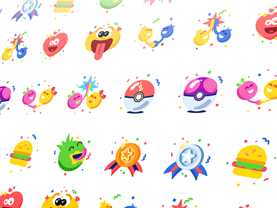 PukaPal Badges app design badges bright design design studio emoji flat graphic design illustration
