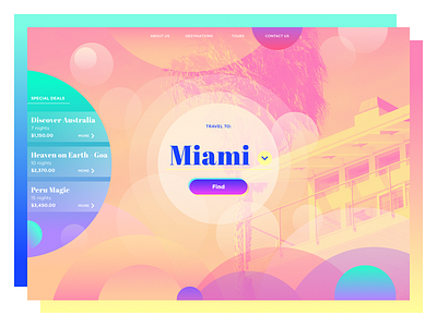 Travel Agency Website color design design agency interface layout travel ui ux webdesign website