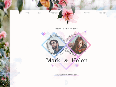 Wedding Theme blog design graphic design layout love theme ui ux web webdesign website wedding