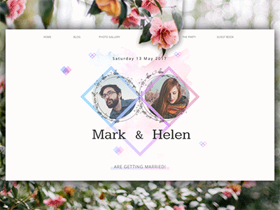 Wedding Theme Animation motion animation webdesign love graphic design ux ui wedding theme web design