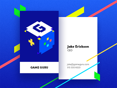 Game Guru Business Card brand branding business card corporate style design game graphic design identity illustration