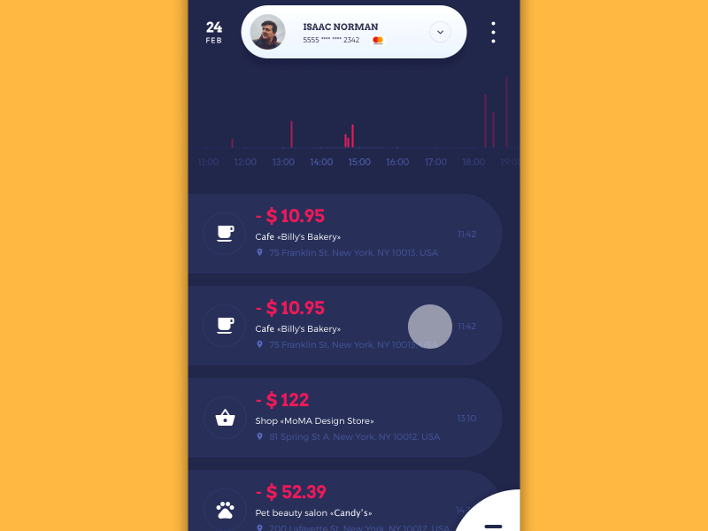 Home Budget Feed Animation animation app design feed finance interaction interface mobile motion ui ux