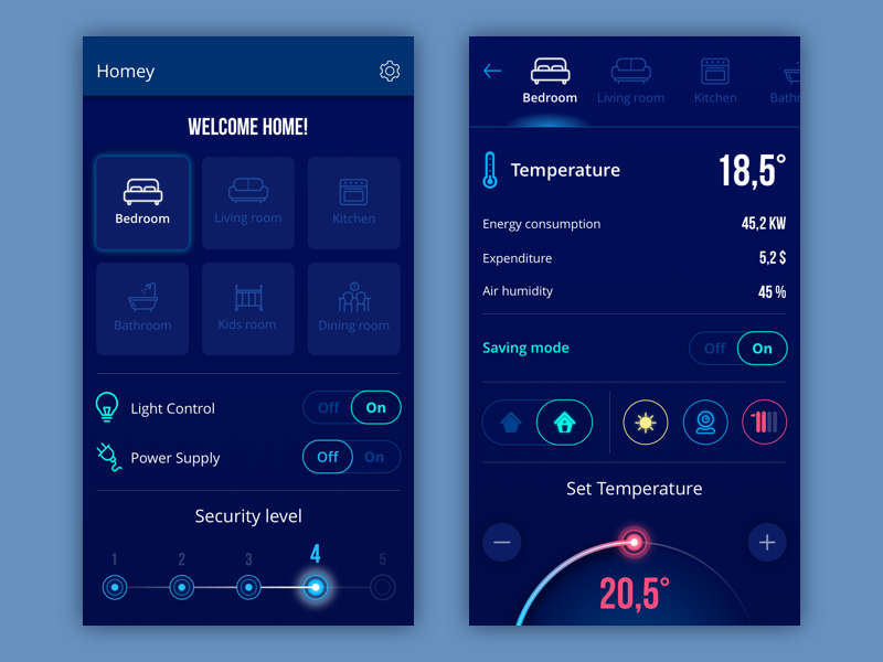 Homey App by tubik on Dribbble