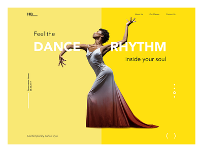 Dance Academy Landing Page art dance dancer design design studio interface landing page ui ux web website