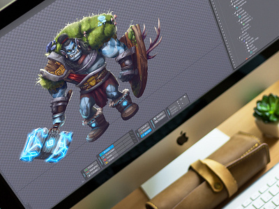 CG: Orc Animation. animation cg character design digital art environment game graphics graphic design illustration motion orc raster