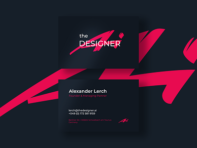 The Designer AI Logo branding business card design fashion graphic design graphic designer identity lettering logo typography