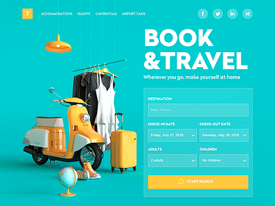 Book and Travel Website