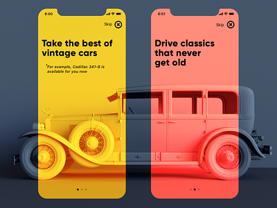 Vintage Car App Onboarding