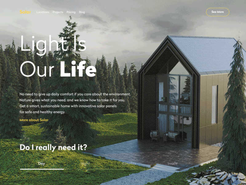 Homes of the Future Website animation architecture design graphic design green hero image home house interaction interface landing page motion nature navigation ui user experience user interface ux web website