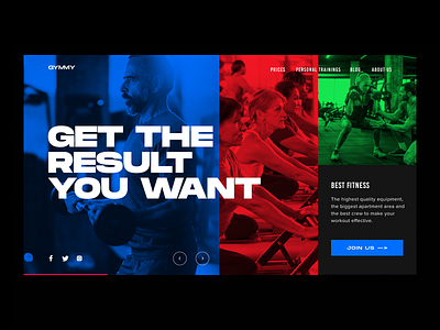 Gym Landing Page Design