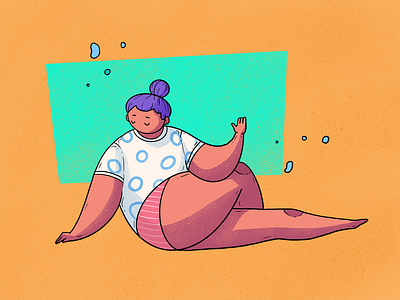 Yoga Chill Illustration