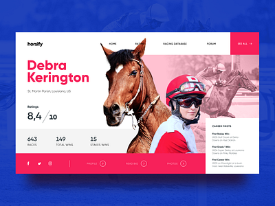 Horse Racing Website Design