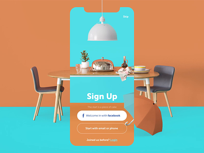 Restaurant App Welcome Animation 3d animation animation app animation app design design design studio graphic design interaction interface logo animation mobile motion restaurant app sign up screen splash screen ui ux welcome screen