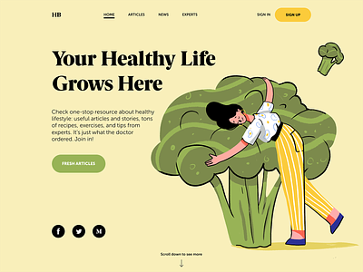Health Blog Design