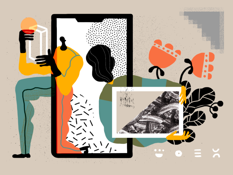 Images in UI Illustration mobile web experimental design user experience interface design digital illustration blog illustration creative design art digital painting interaction design design studio digital art ui ux illustration graphic design design