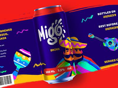 Party Drink Identity Design branding branding agency bright can design character design design digital art drink fizzy drink graphic design logo marketing packaging design party print product branding vector