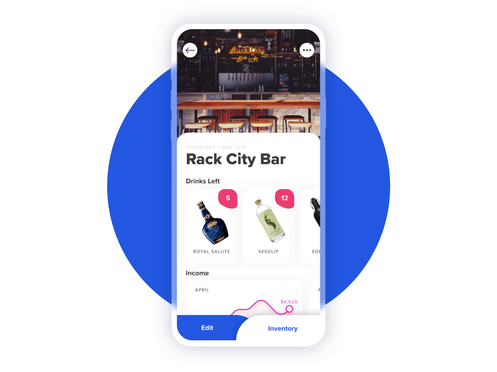Bar Inventory App Design by tubik on Dribbble