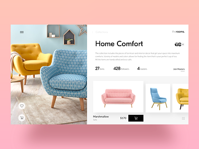 Home Decor Ecommerce: Collection 3d branding catalog collection page design design studio ecommerce furniture graphic design hero image home interaction interface shopping sofa user experience user interface web web design website