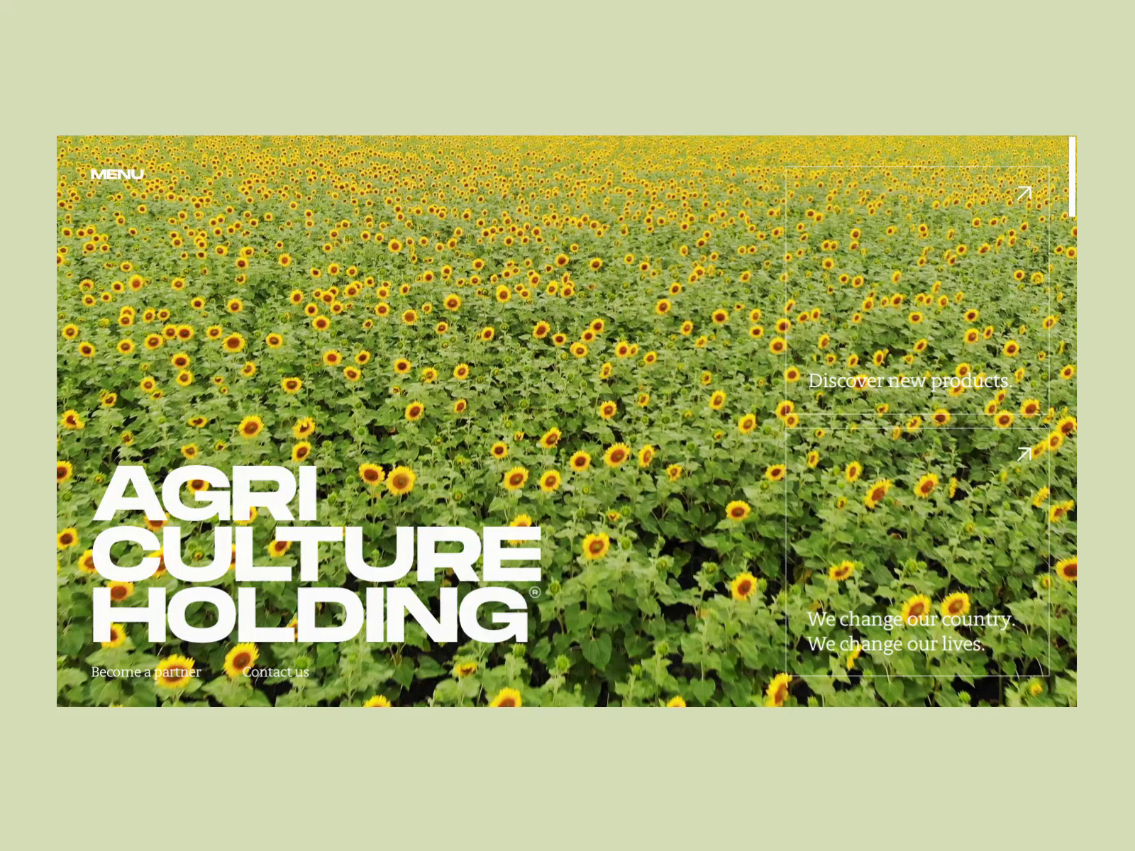 Agriculture Cover Page Designs Themes Templates And Downloadable   Agriculture Holding Website Video Tubik 