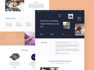 GNO Blankets Website: About Page about page about us branding company website contrast design design studio ecommerce graphic design interaction interface sleeping ui user experience user interface ux web web design web interface website design