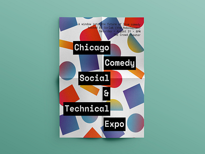 CCSATE - Promo Poster chicago comedy design expo illustrator poster vector