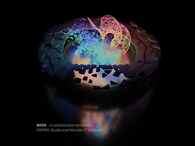 Nova | Digital Artwork (01) 3d 3d art abstract art conceptual cryptoart digital art generative nft nfts parametric parametricdesign