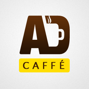 AD Caffé cafe coffee logo