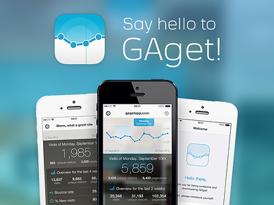Say hello to GAget! app gaget google analytics intro ios ios7