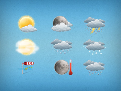 Weather icons clouds icons rain sun weather wind