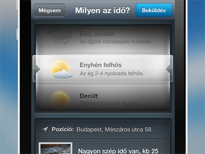iPhone weather app update app glass iphone scroller weather