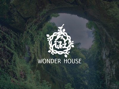 Wonder House beautiful design house illustration logo school vector