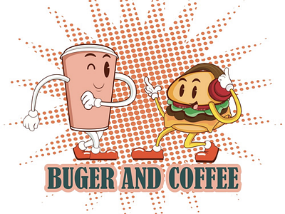 Buger and coffee