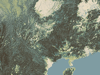 Mineral + Terrain asia cartography design landcover map mapbox mapping maps terrain