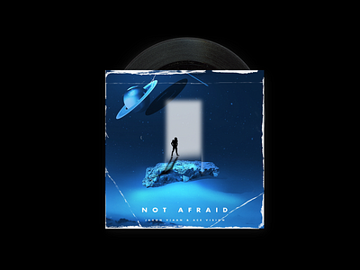 Not Afraid Album Cover album art album artwork album cover design music design musician portal scifi space ui