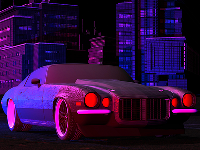 Cyberpunk Inspired Car