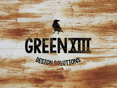 Personal logo branding design greenxiii logo personal raven