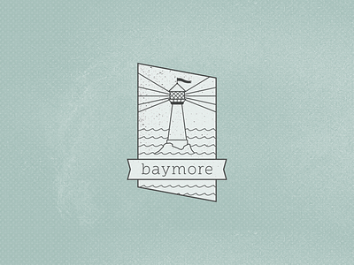 baymore branding lighthous line logo vintage