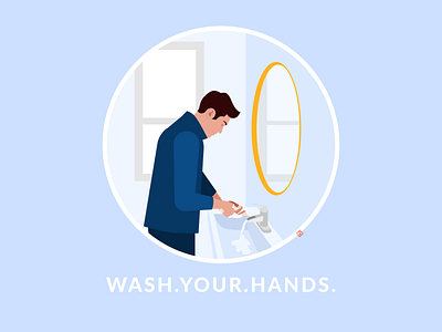 Wash your hands bathroom clean coronavirus covid 19 covid19 design hands illustration sanitizer stay home stayathome stayhome vector vector art virus wash your hands washing