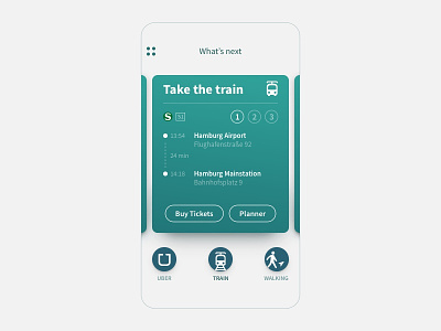 Train connection assistant - mobile view app assistant clean design flat hamburg mobile personal responsive website
