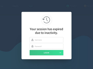 Session Expired Login-Screen by Jonas Arleth on Dribbble