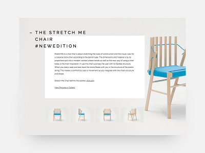 Furniture Design Website Layout